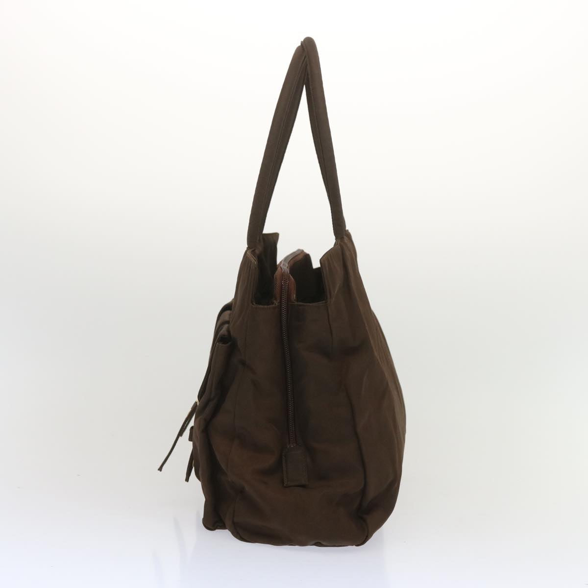 PRADA Tote Bag Nylon Brown  68398