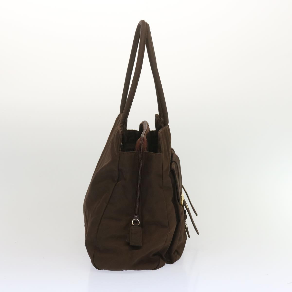 PRADA Tote Bag Nylon Brown  68398