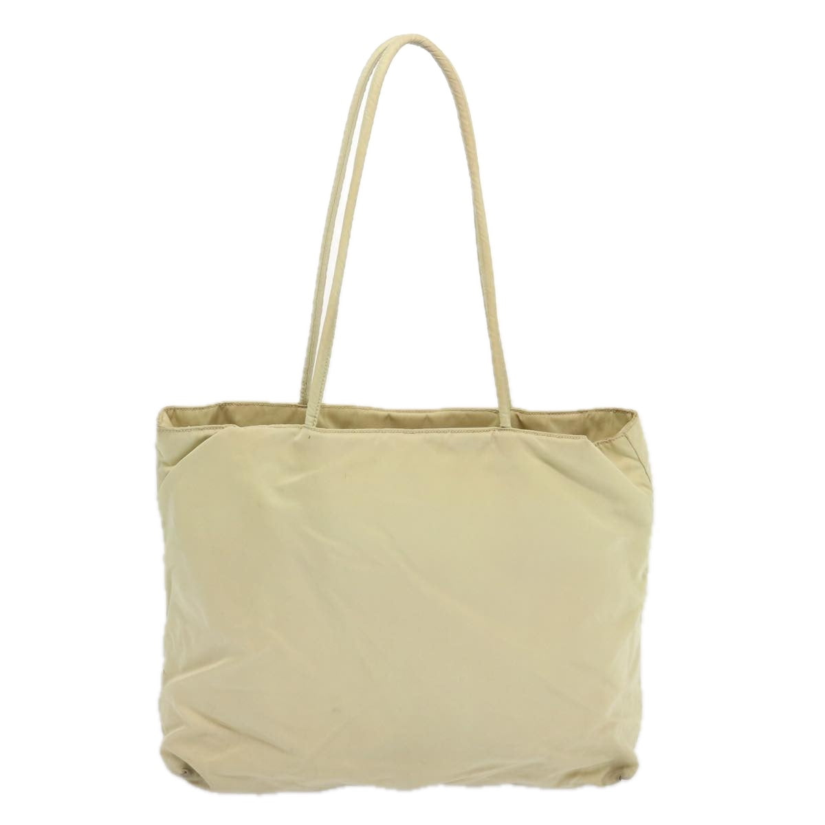 PRADA Tote Bag Nylon Cream  68399