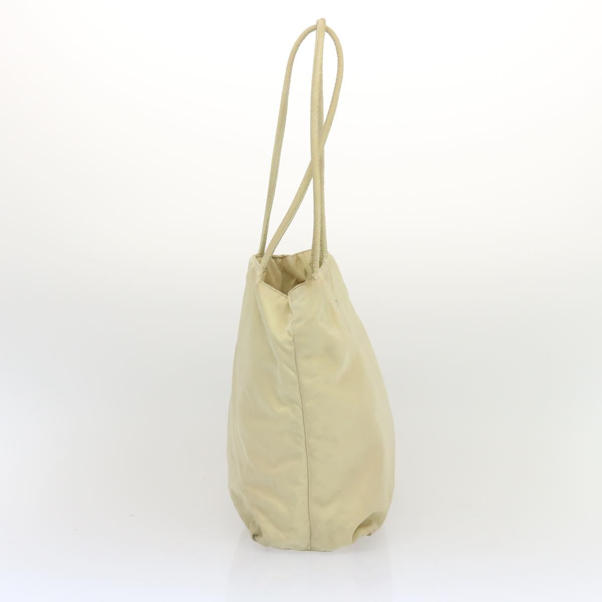 PRADA Tote Bag Nylon Cream  68399