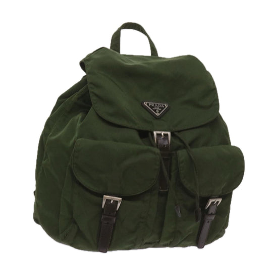 PRADA Backpack Nylon Khaki  68473