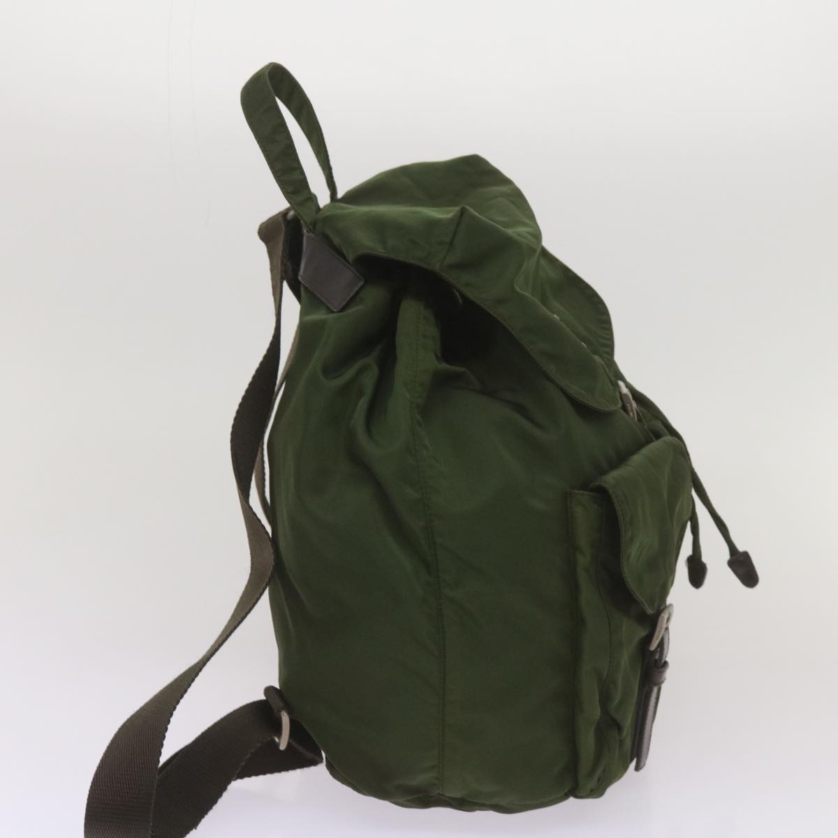 PRADA Backpack Nylon Khaki  68473