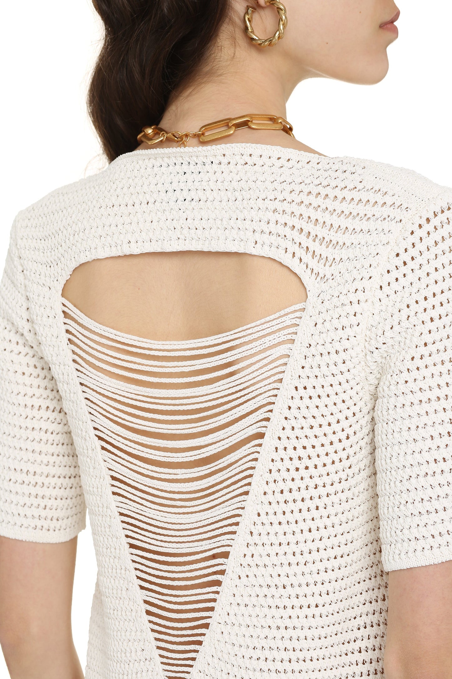 BOTTEGA VENETA Crochet Mini Dress