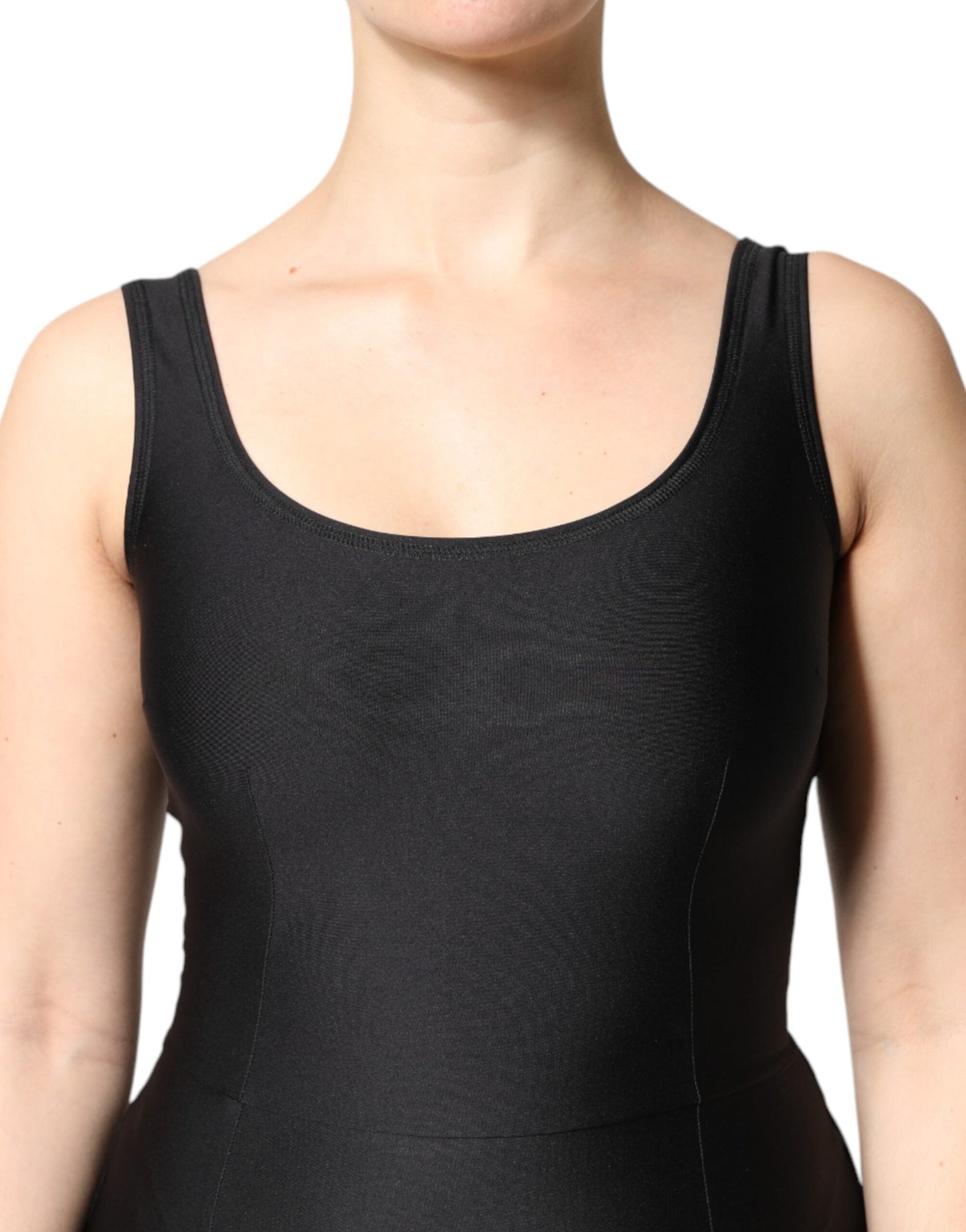 Dolce & Gabbana Black Sleeveless Bodycon Women Jumpsuit Women's Dress