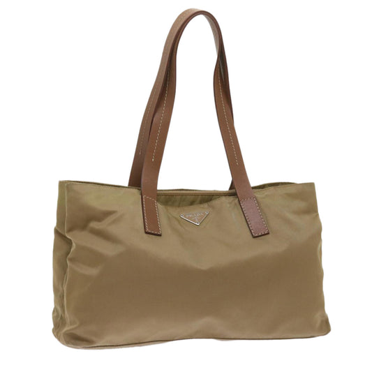 PRADA Tote Bag Nylon Beige  68623