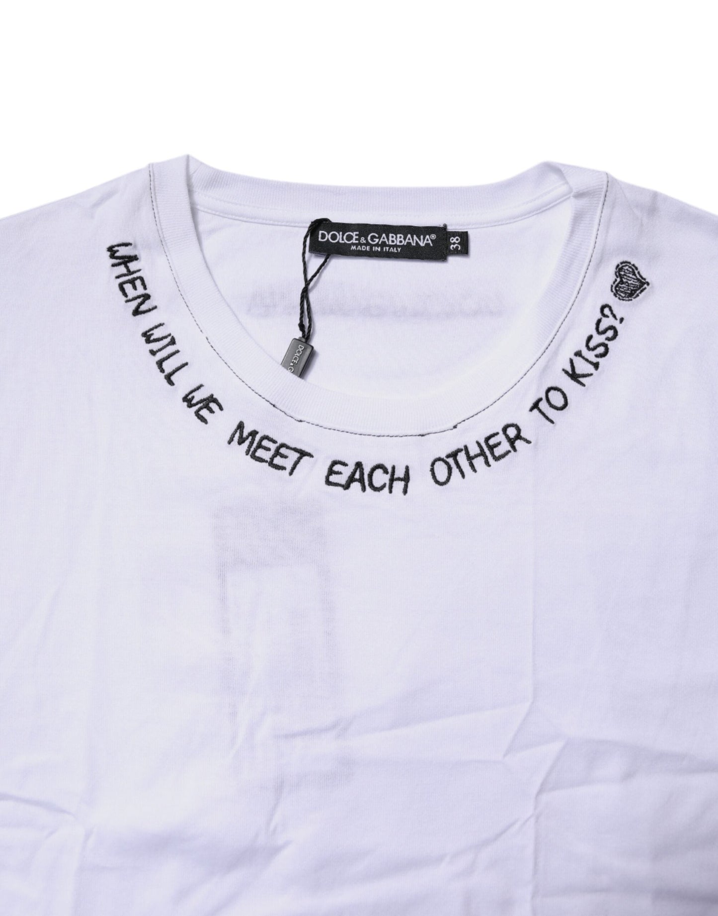 Dolce & Gabbana White Cotton Sleeveless Printed Tank Women's T-shirt ()