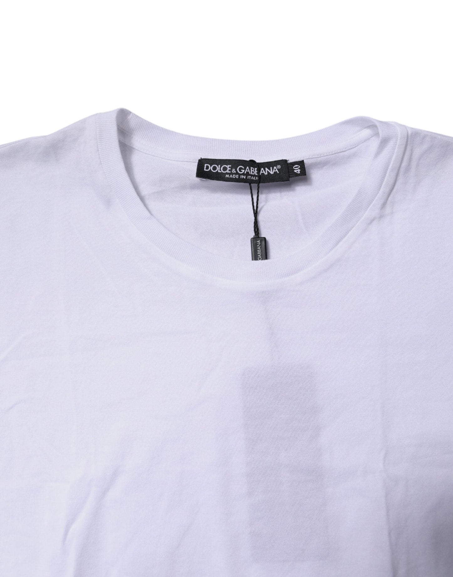 Dolce & Gabbana White Cotton Sleeveless Round Neck Tank Women's Top ()