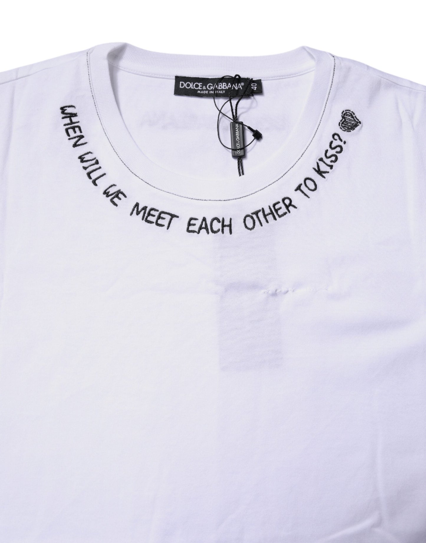 Dolce & Gabbana White Cotton Sleeveless Printed Tank Women's T-shirt ()