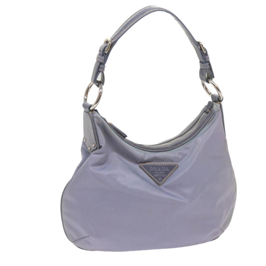 PRADA Shoulder Bag Nylon Light Blue  68673