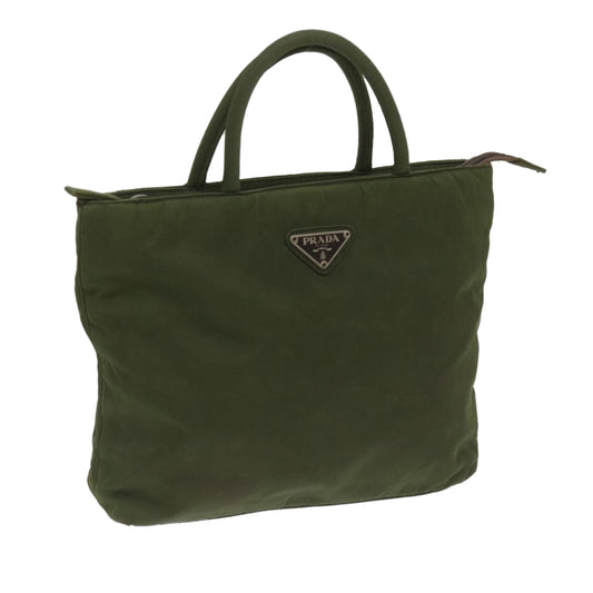 PRADA Hand Bag Nylon Khaki  68783