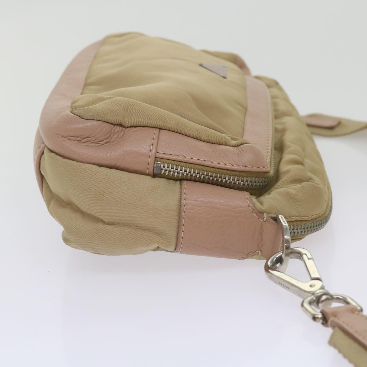 PRADA Shoulder Bag Nylon Beige  68812