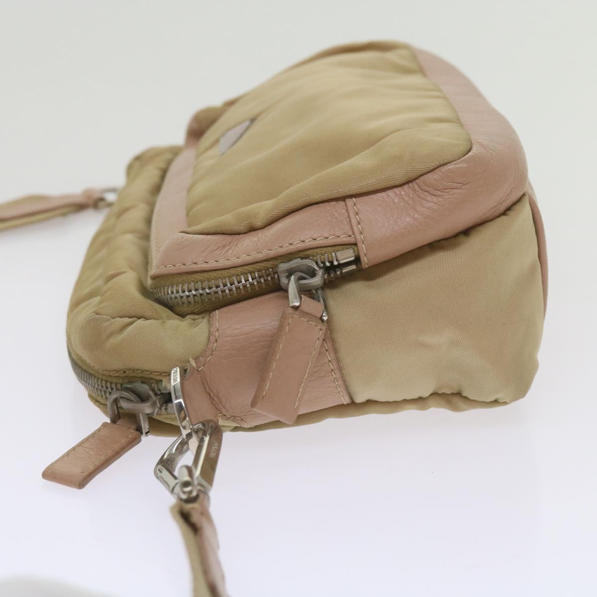 PRADA Shoulder Bag Nylon Beige  68812