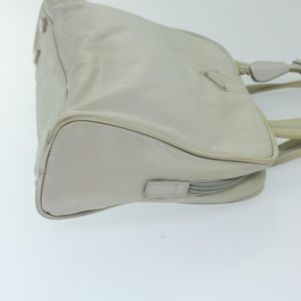 PRADA Hand Bag Nylon Gray  68818