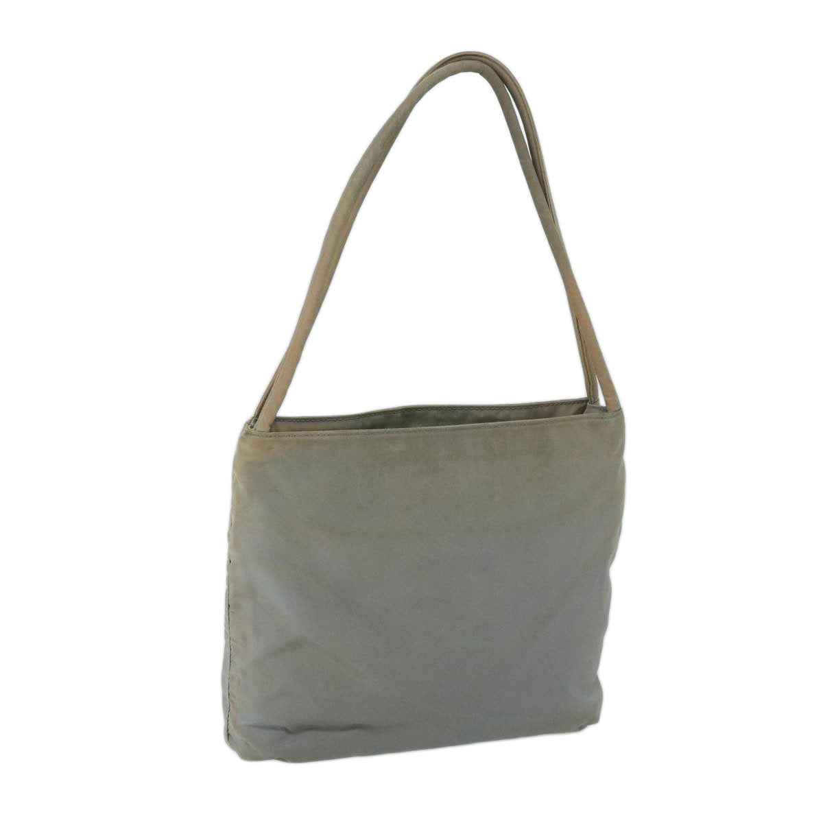 PRADA Hand Bag Nylon Gray  68871
