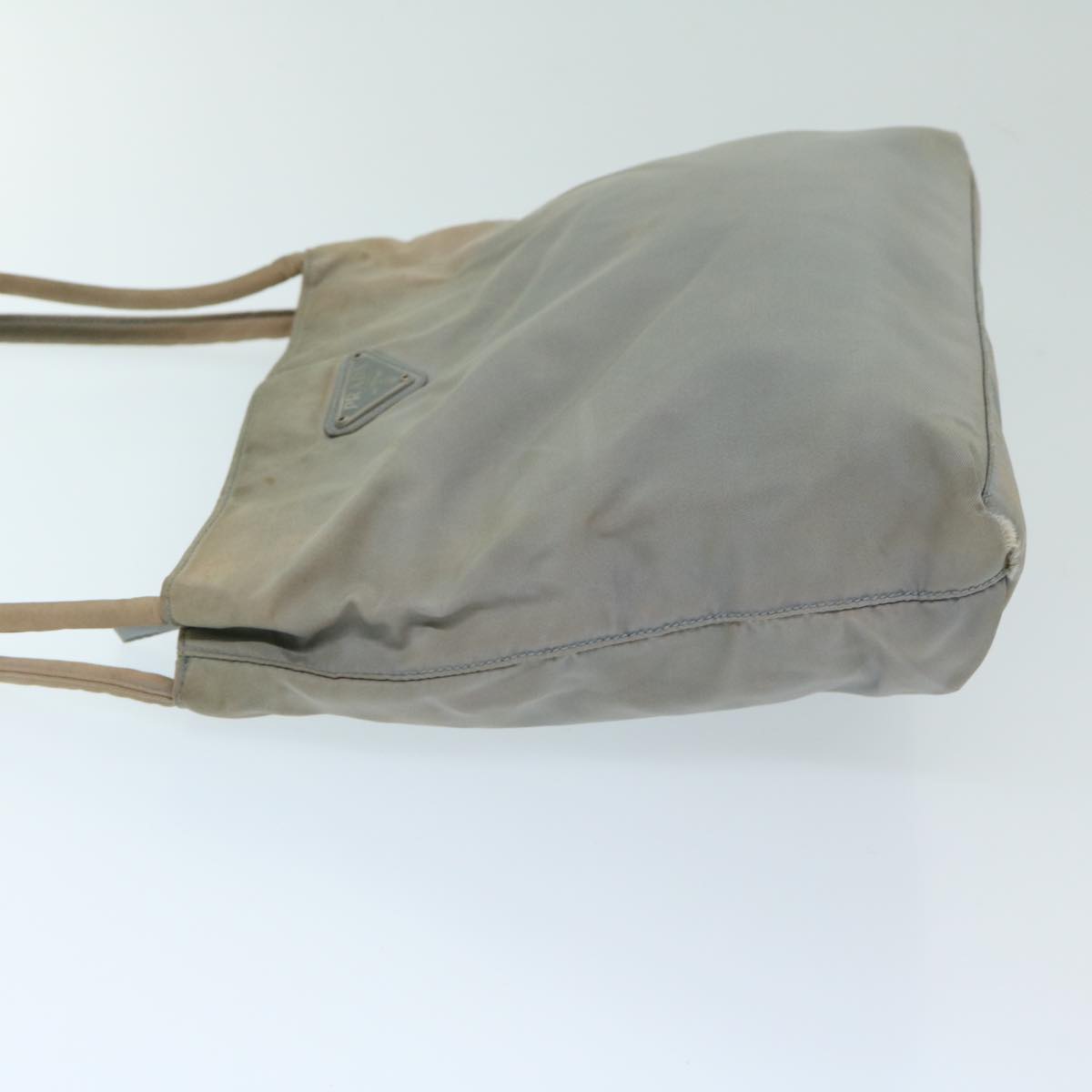 PRADA Hand Bag Nylon Gray  68871