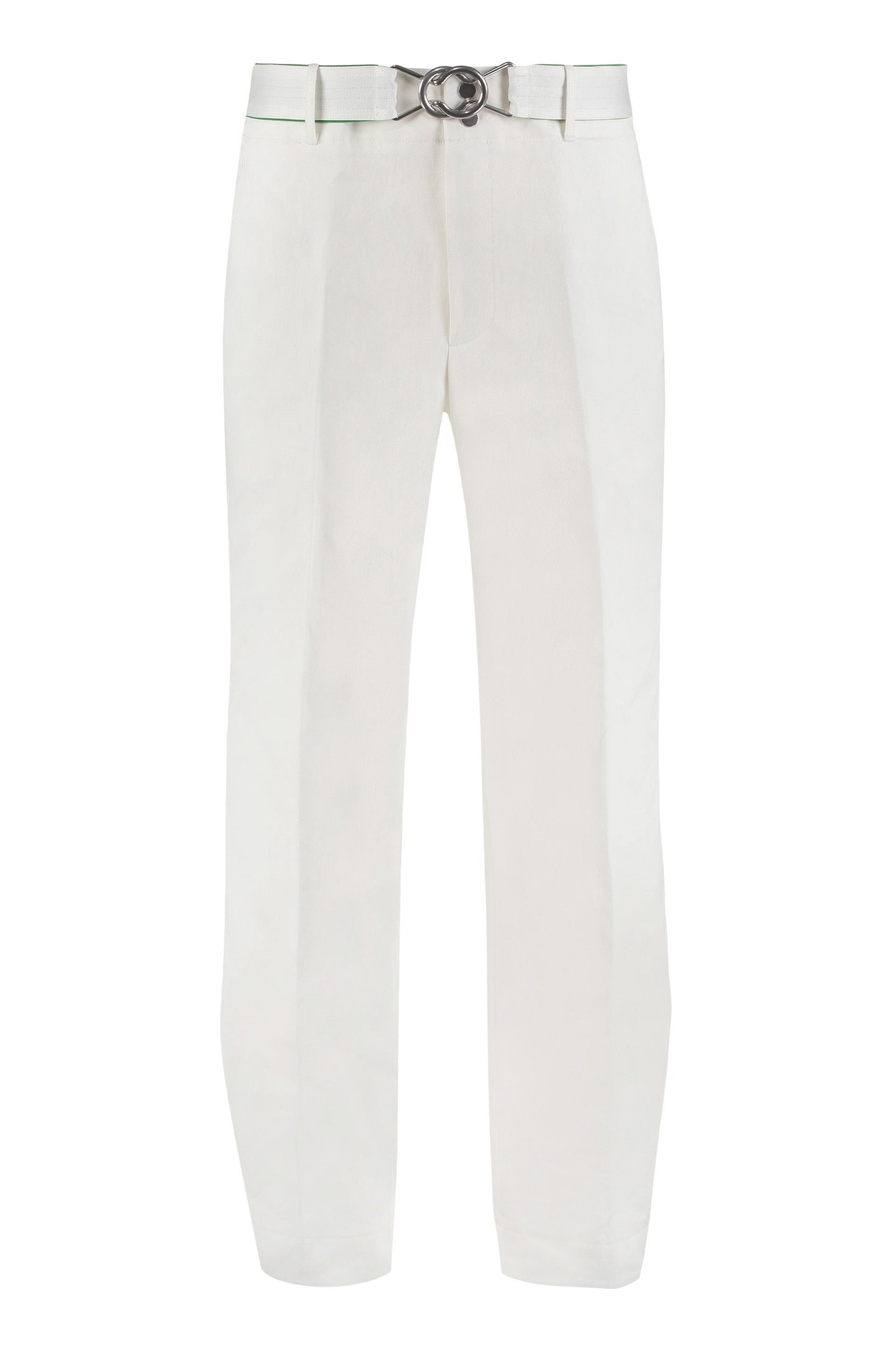 BOTTEGA VENETA Cotton Trousers with Removable Belt and Ankle Cuffs for Men