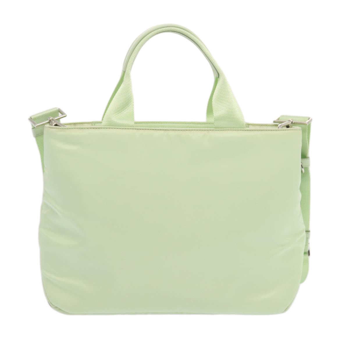 PRADA Hand Bag Nylon 2way Light Green 68918A