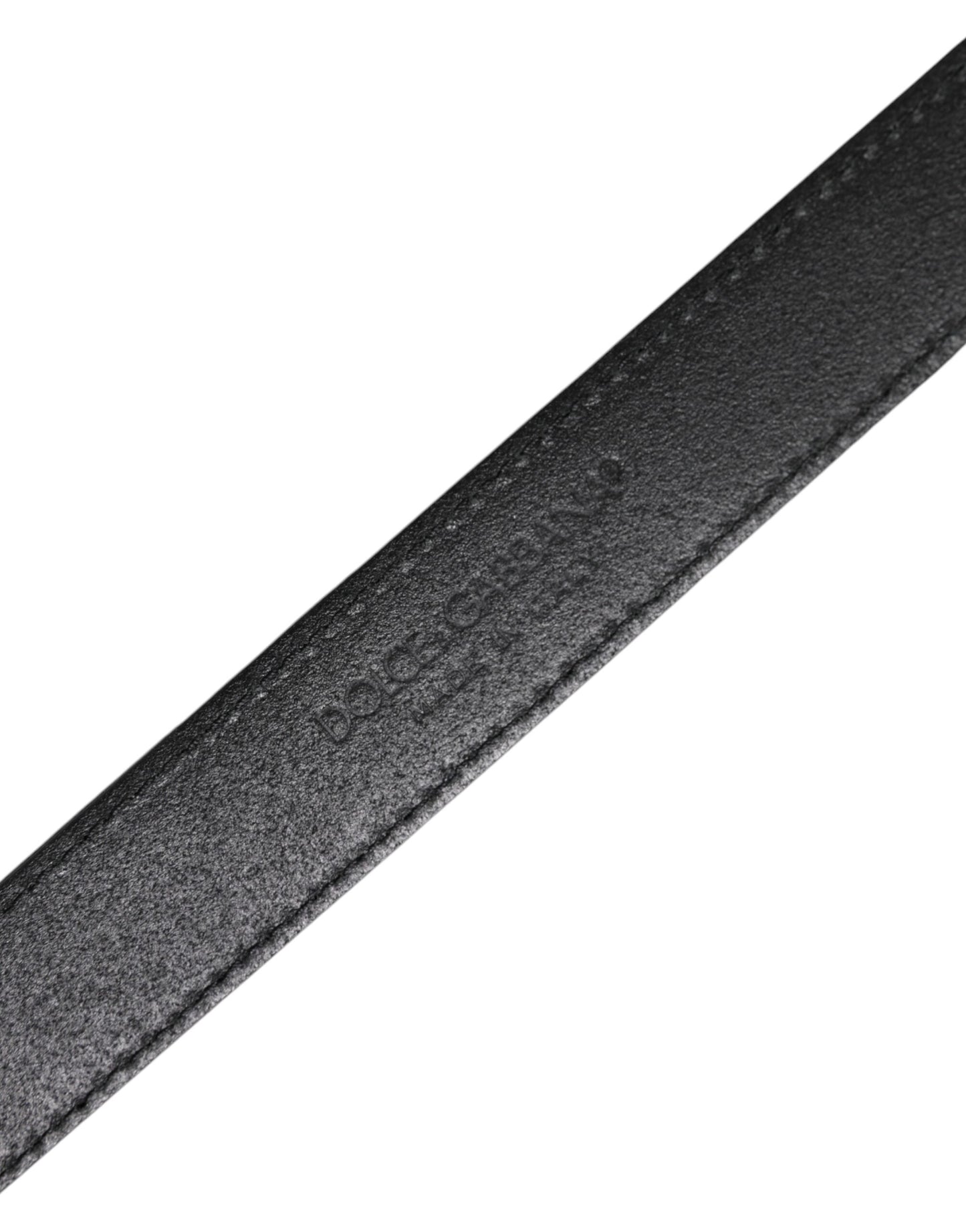 Dolce & Gabbana Multicolor Jacquard Leather Logo Buckle Men's Belt ()