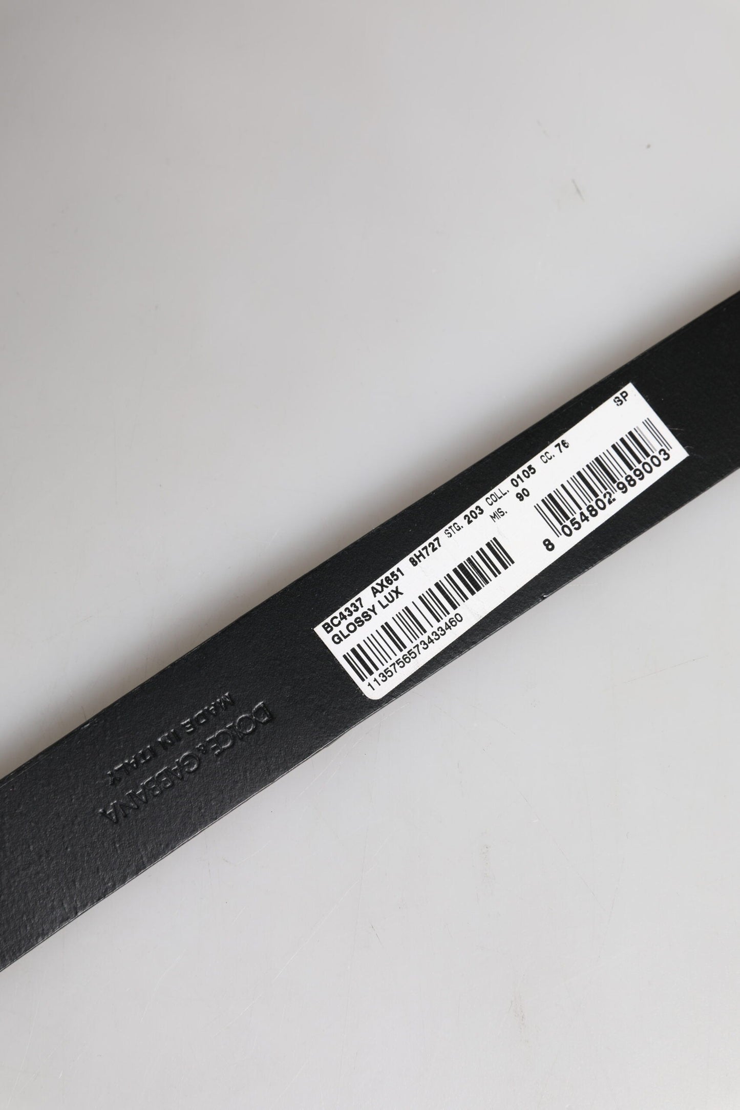 Dolce & Gabbana Brown Leather Classic Metal Logo Buckle Men's Belt ()