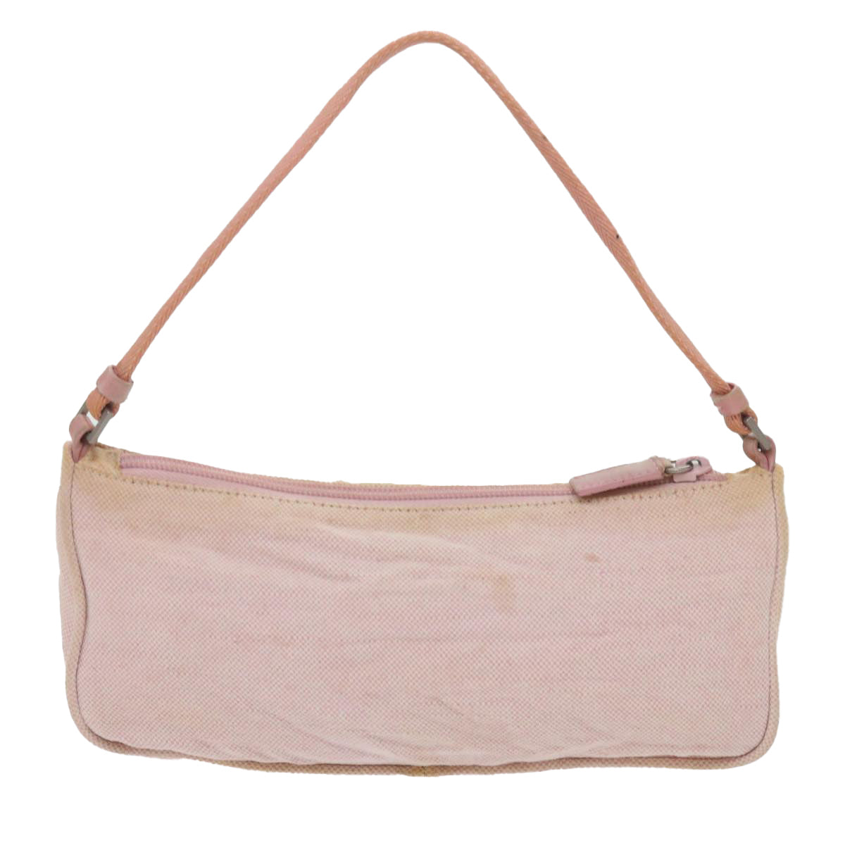 PRADA Accessory Pouch Canvas Pink 68983