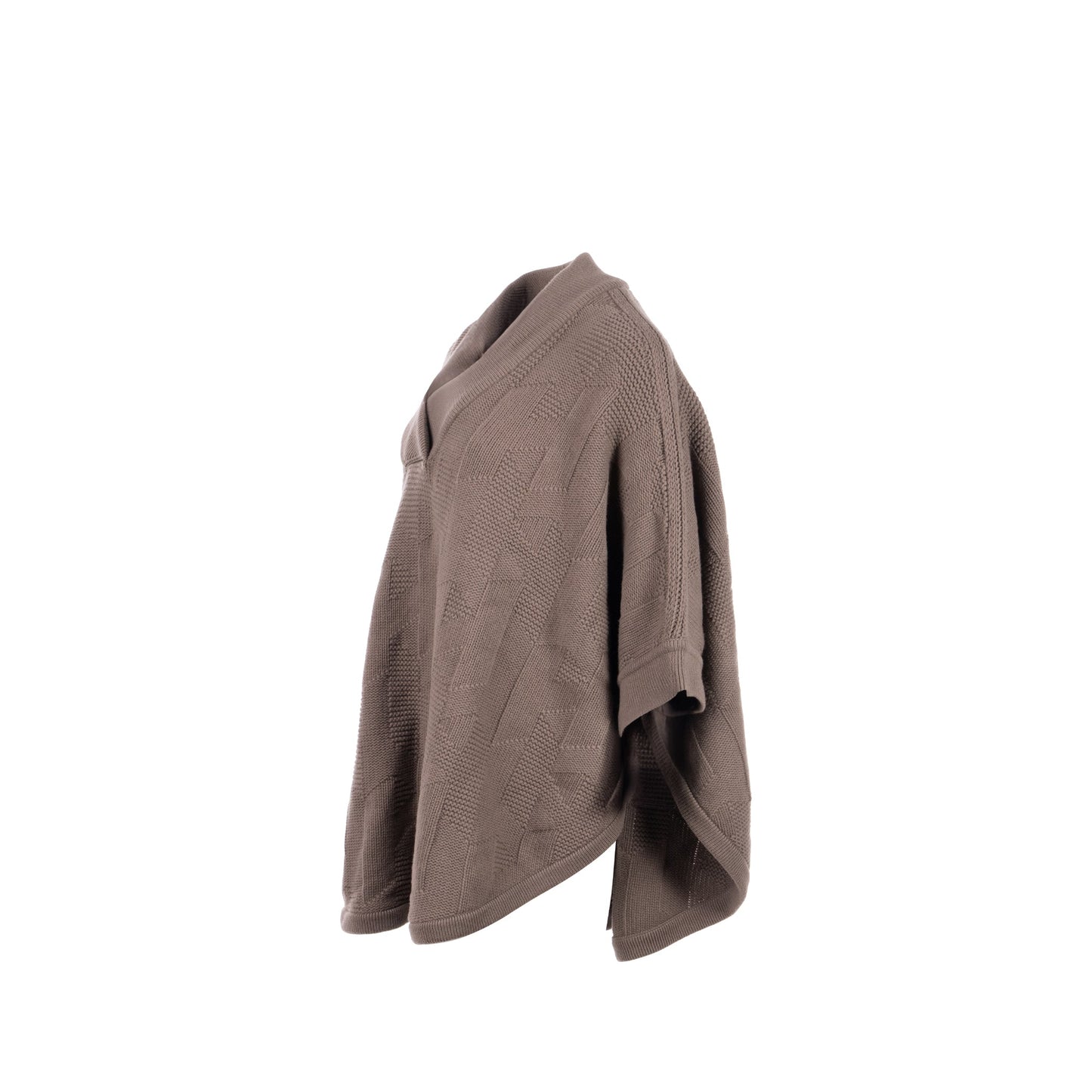 Hermes Size 38 Pull Inspi Cape Wool Gris Etoupe