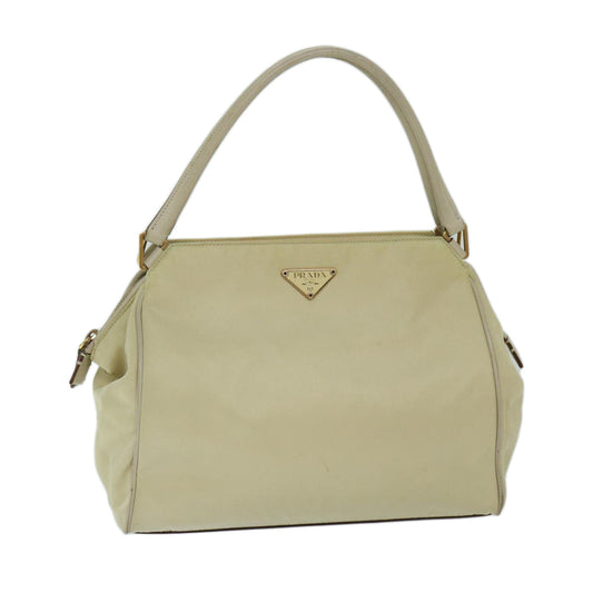PRADA Hand Bag Nylon Beige  69075