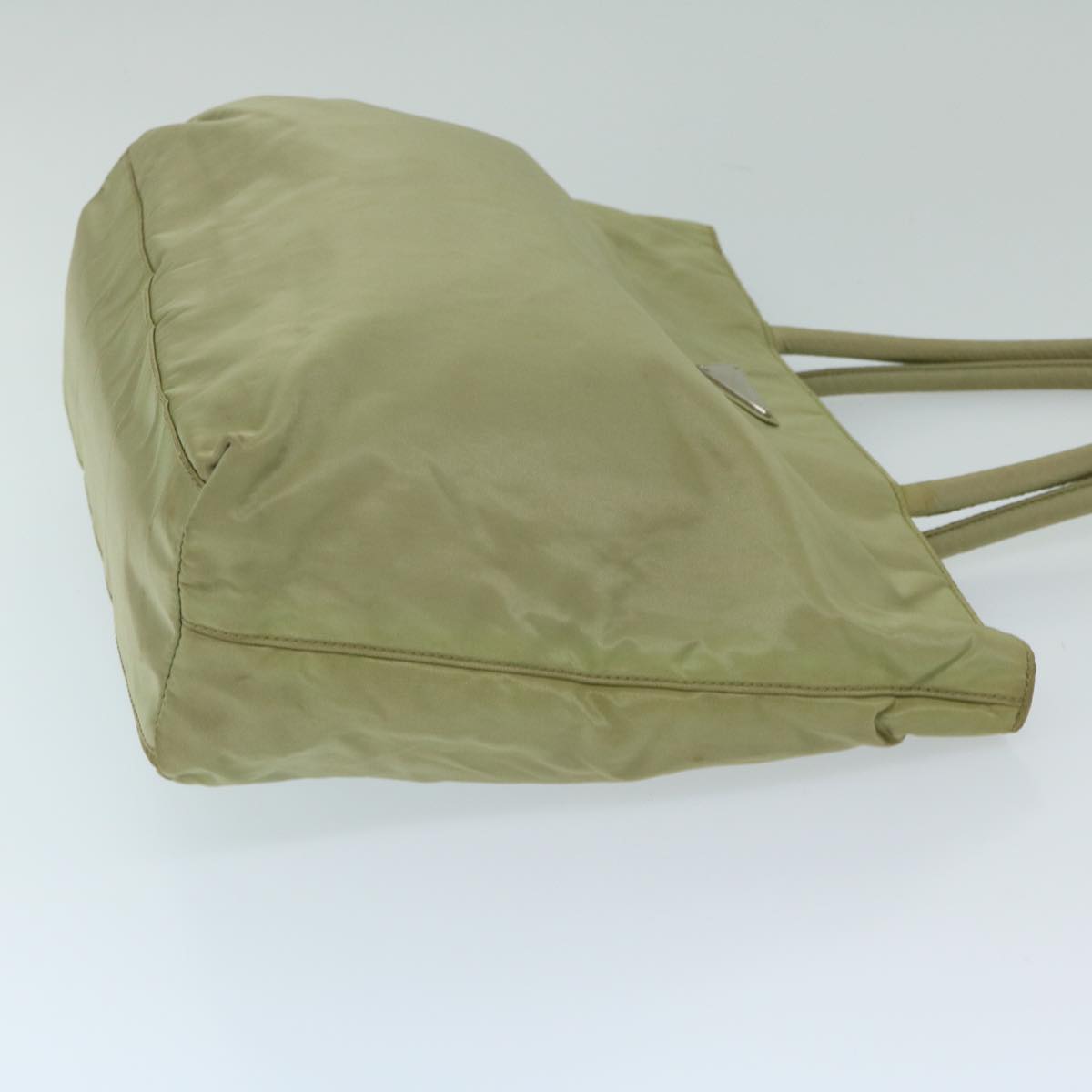 PRADA Hand Bag Nylon Beige  69076