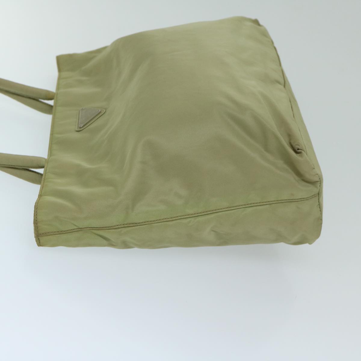 PRADA Hand Bag Nylon Beige  69076