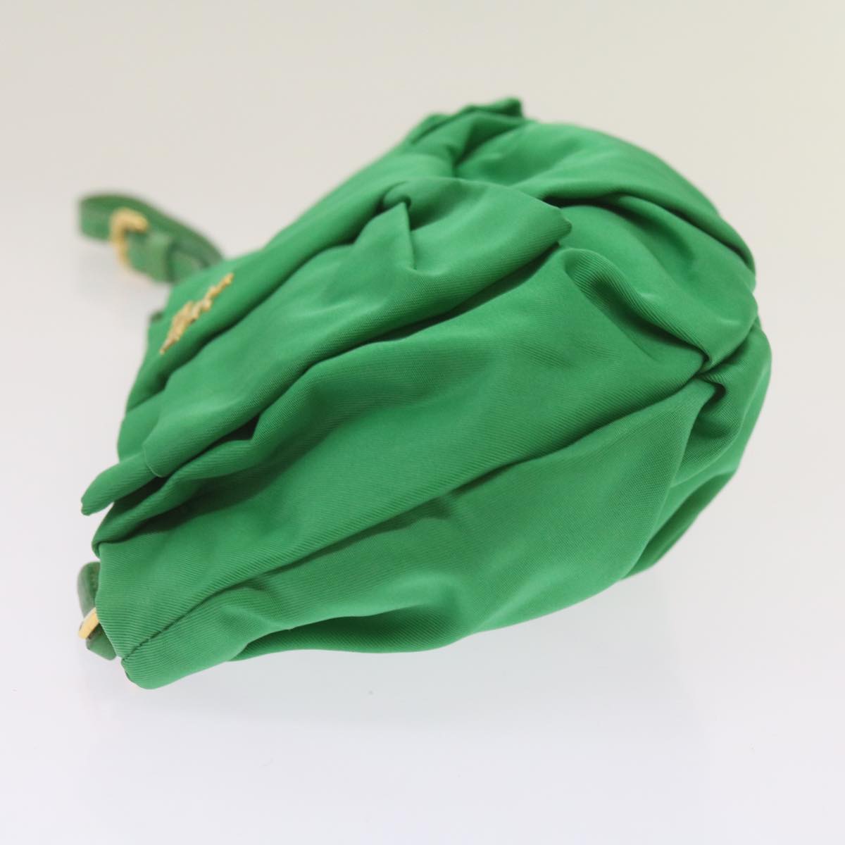 PRADA Ribbon Pouch Nylon Green  69142