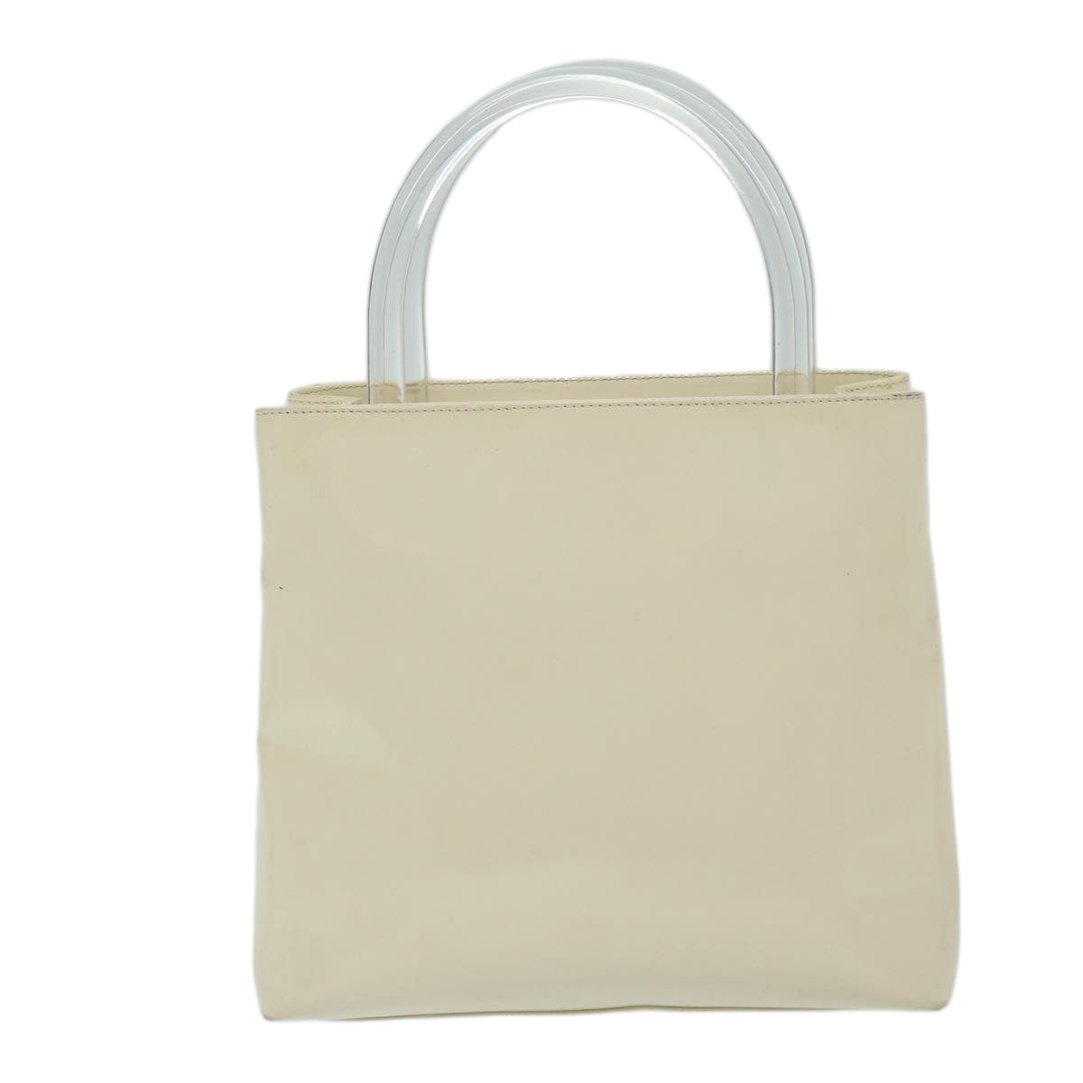 PRADA Hand Bag Enamel White  69200