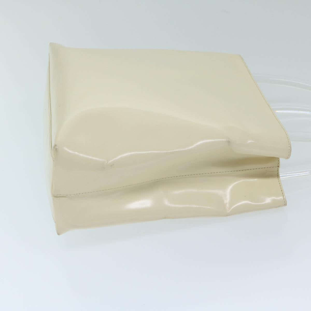 PRADA Hand Bag Enamel White  69200