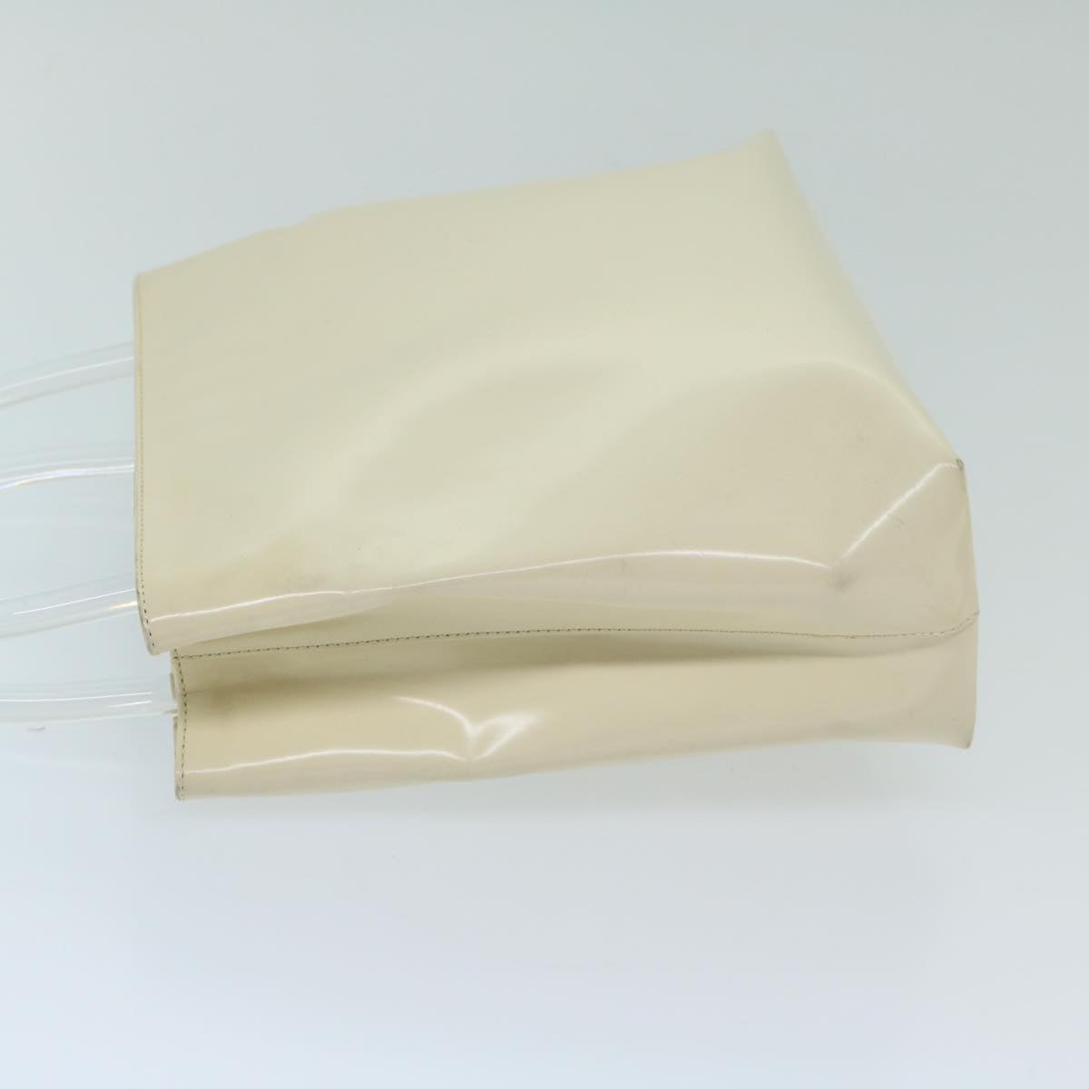 PRADA Hand Bag Enamel White  69200