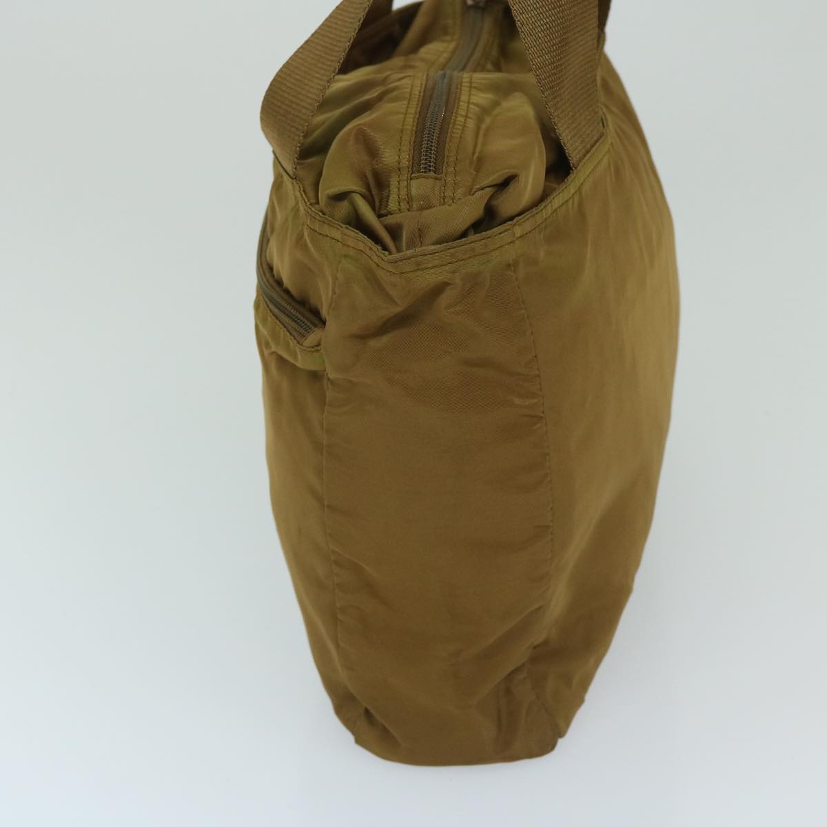 PRADA Shoulder Bag Nylon Khaki  69201