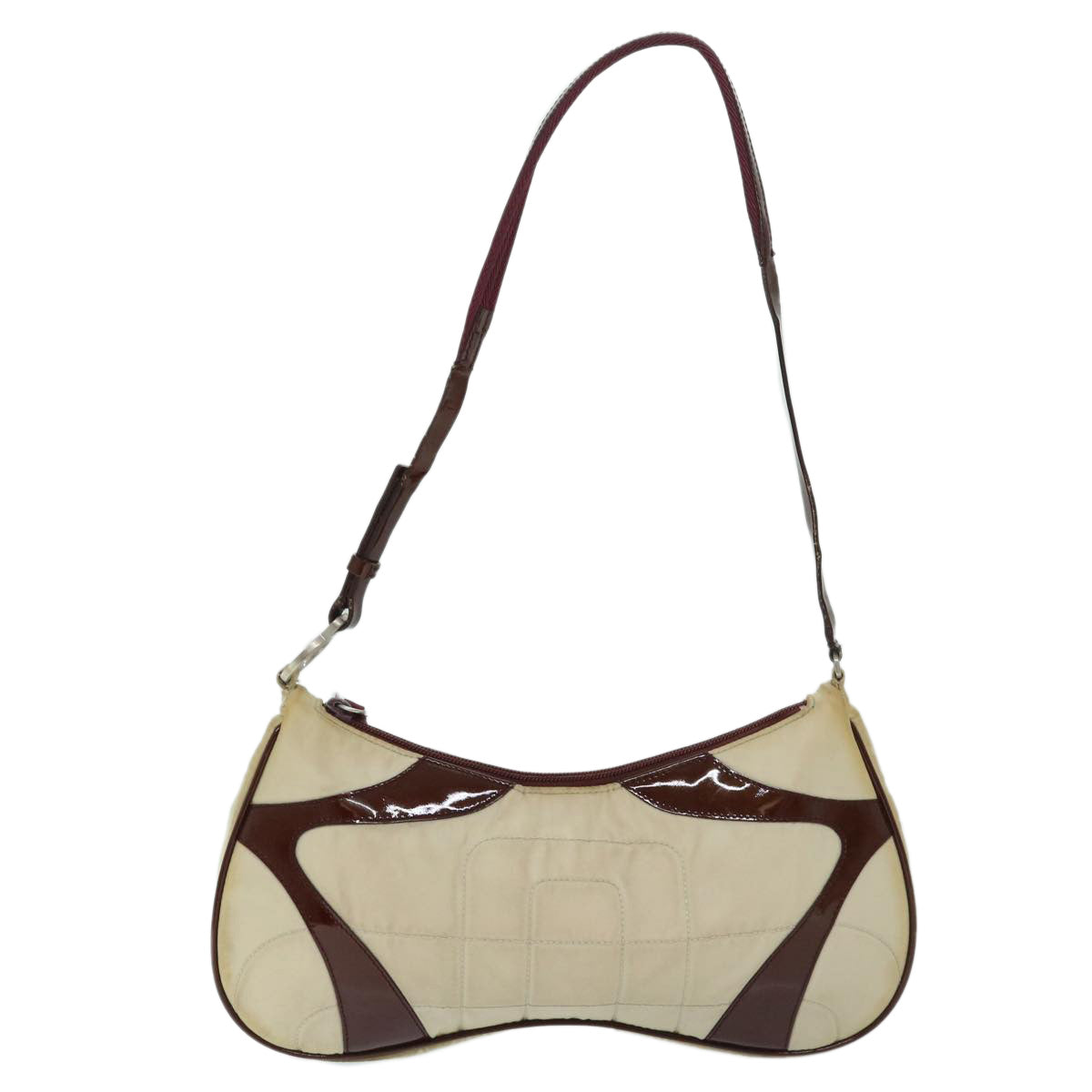 PRADA Shoulder Bag Nylon Beige 69212