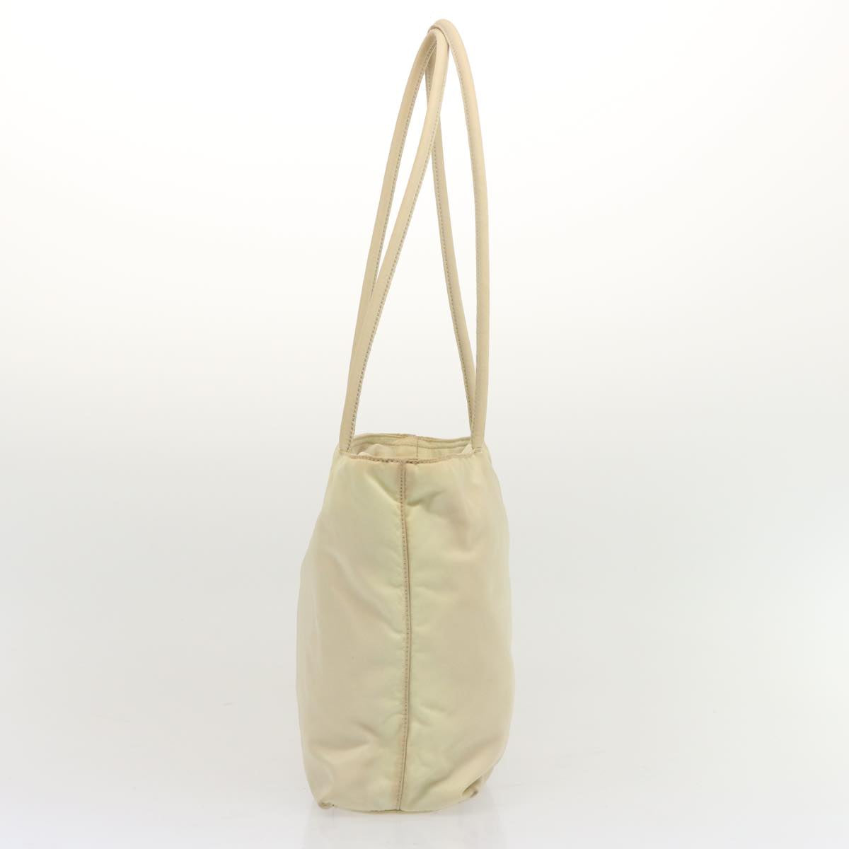 PRADA Tote Bag Nylon Cream  69235