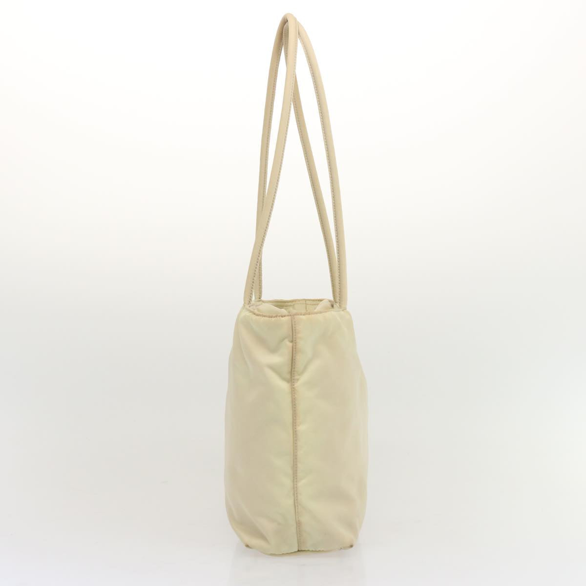 PRADA Tote Bag Nylon Cream  69235