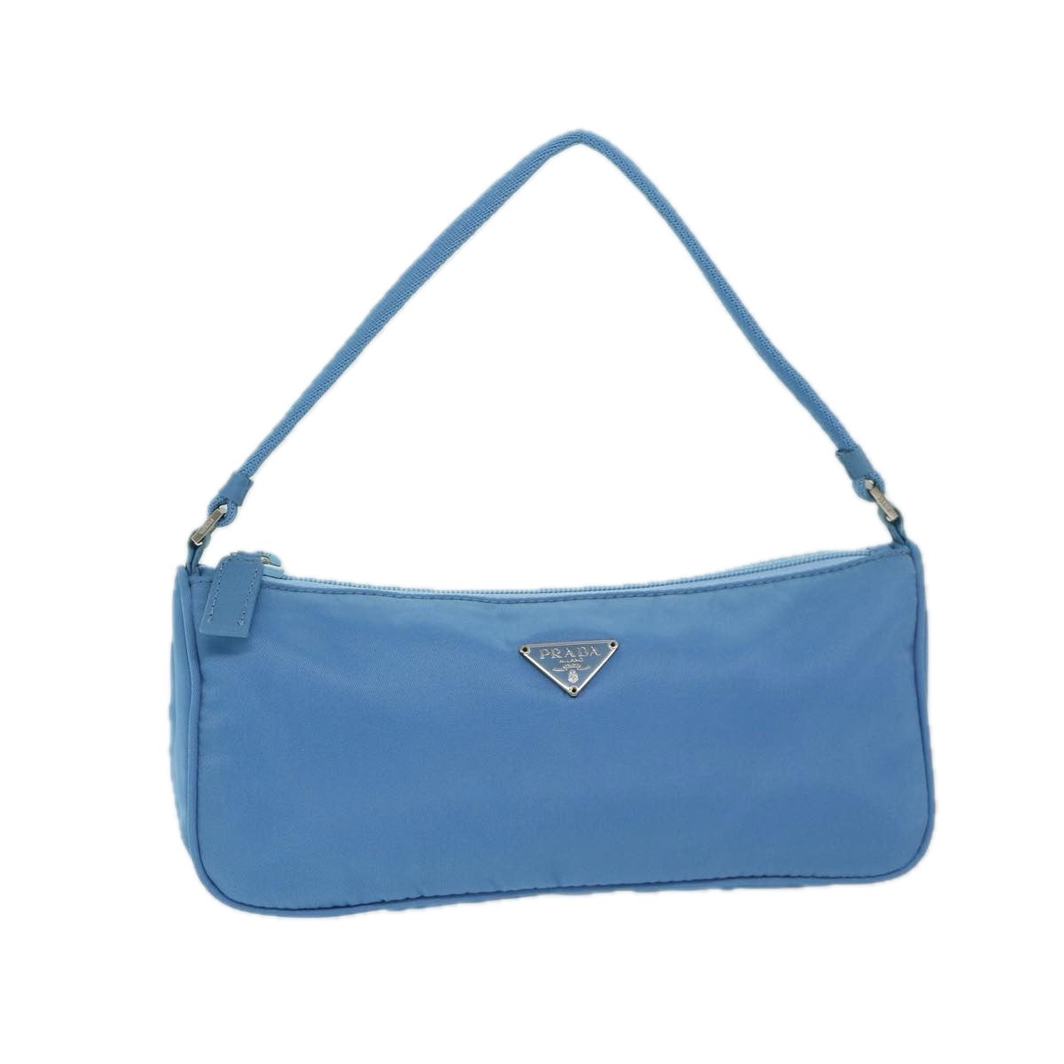 PRADA Accessory Pouch Nylon Light Blue 69259
