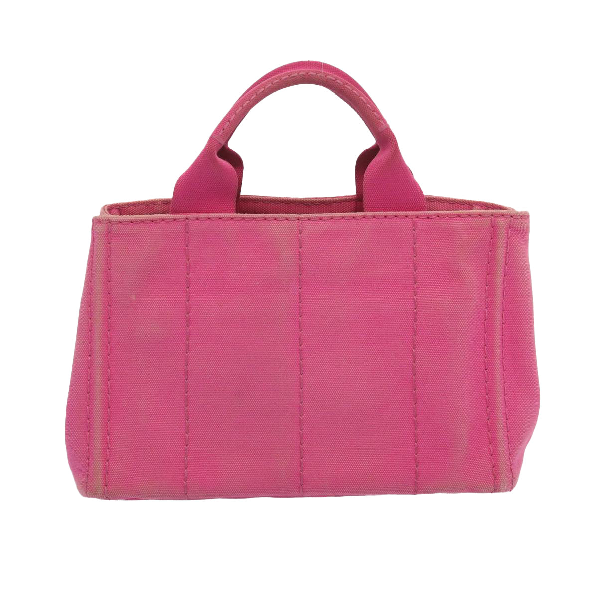 PRADA Canapa PM Hand Bag Canvas Pink 69334