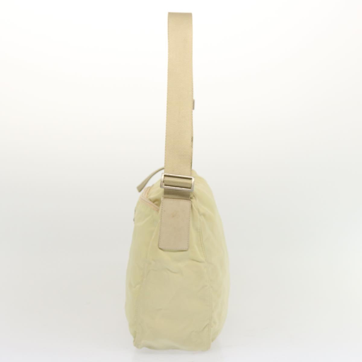 PRADA Shoulder Bag Nylon Cream  69345
