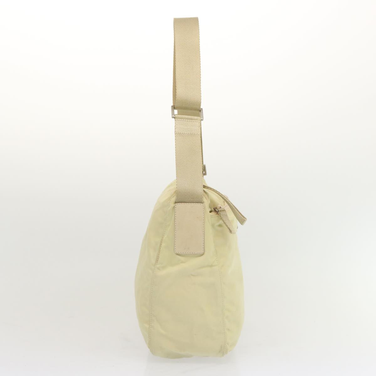 PRADA Shoulder Bag Nylon Cream  69345