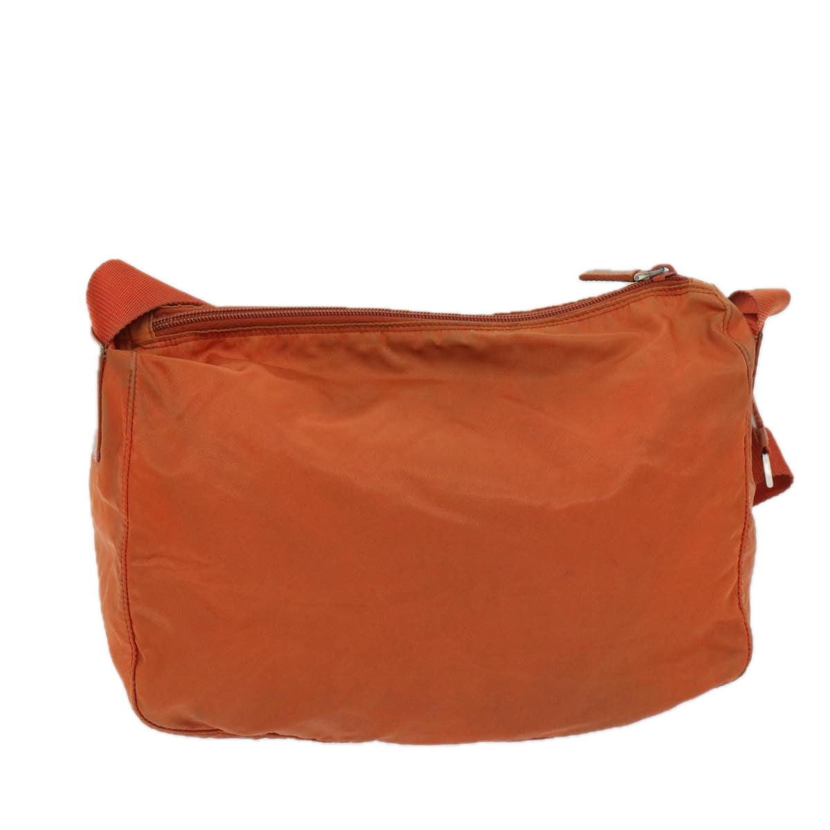 PRADA Shoulder Bag Nylon Orange 69348