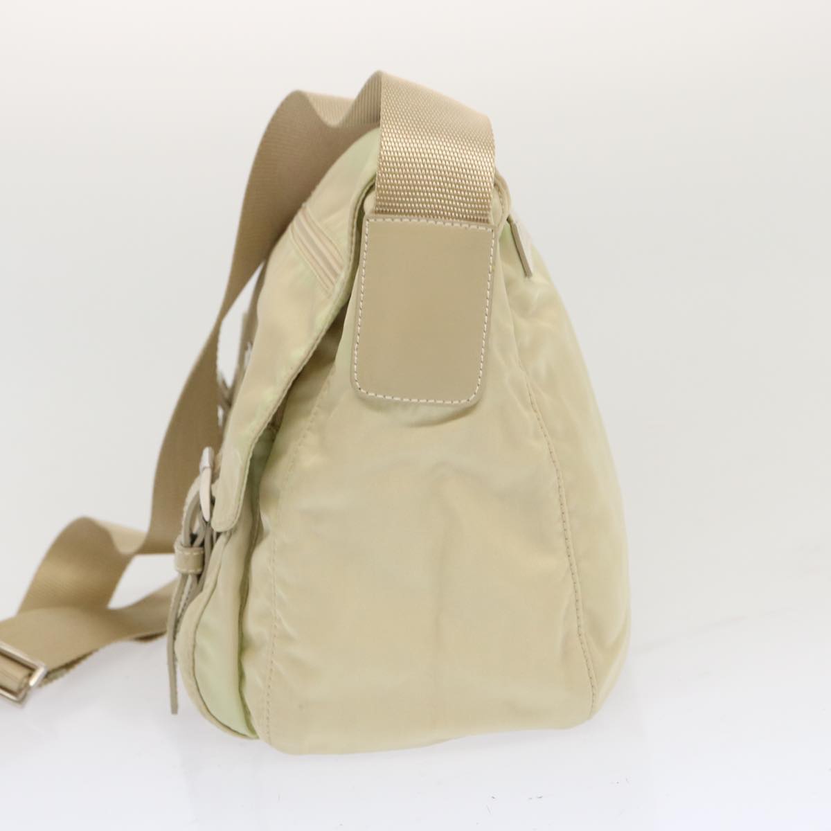 PRADA Shoulder Bag Nylon Cream  69349