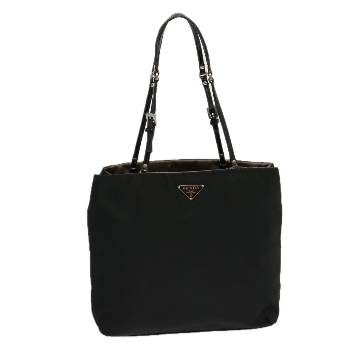 PRADA Hand Bag Nylon Black  69379