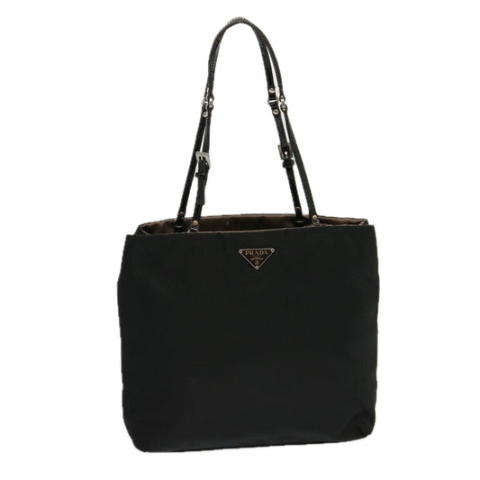 PRADA Hand Bag Nylon Black  69379