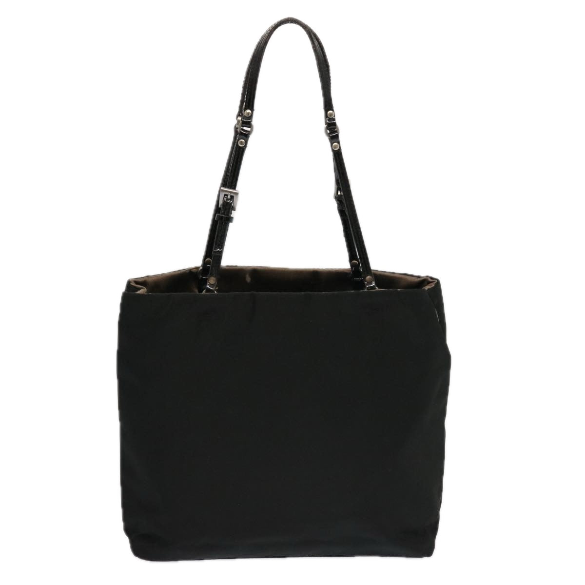 PRADA Hand Bag Nylon Black  69379