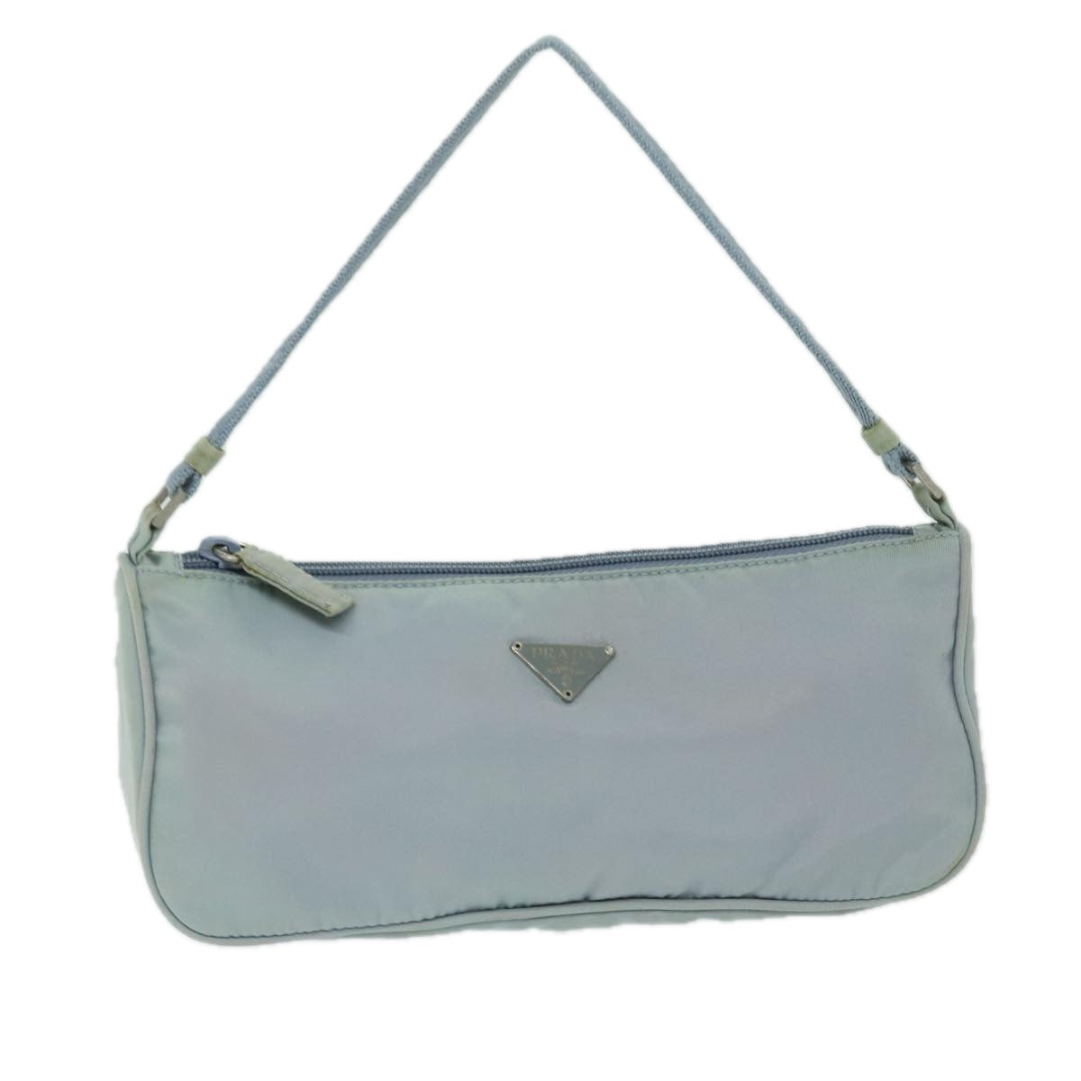 PRADA Accessory Pouch Nylon Light Blue 69506