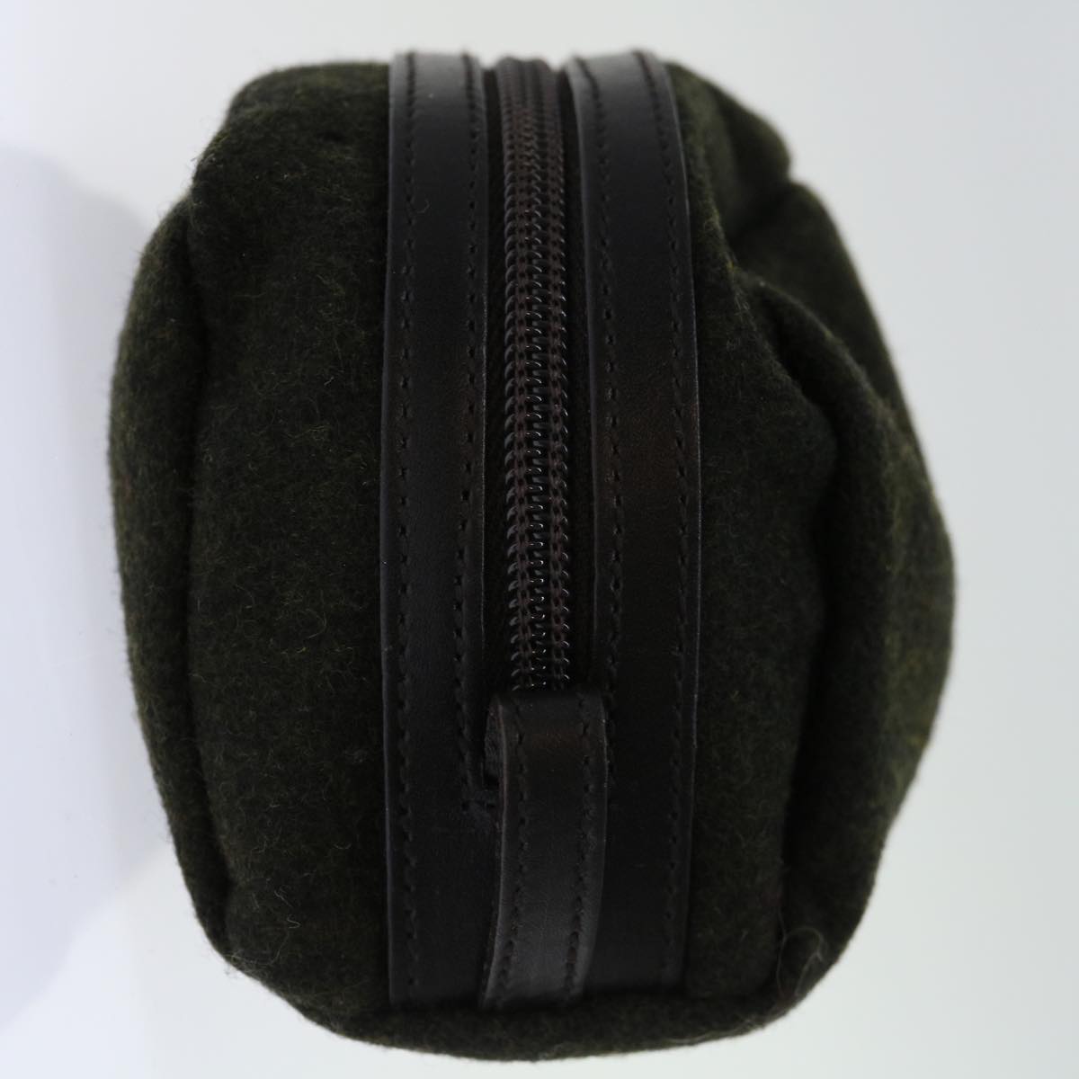 PRADA Pouch Wool Khaki 69543