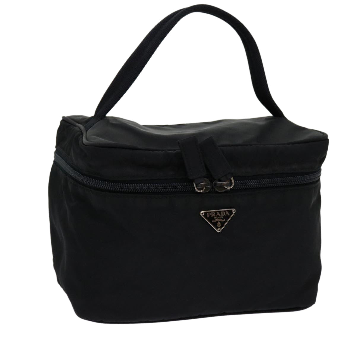 PRADA Vanity Cosmetic Pouch Nylon Black 69647