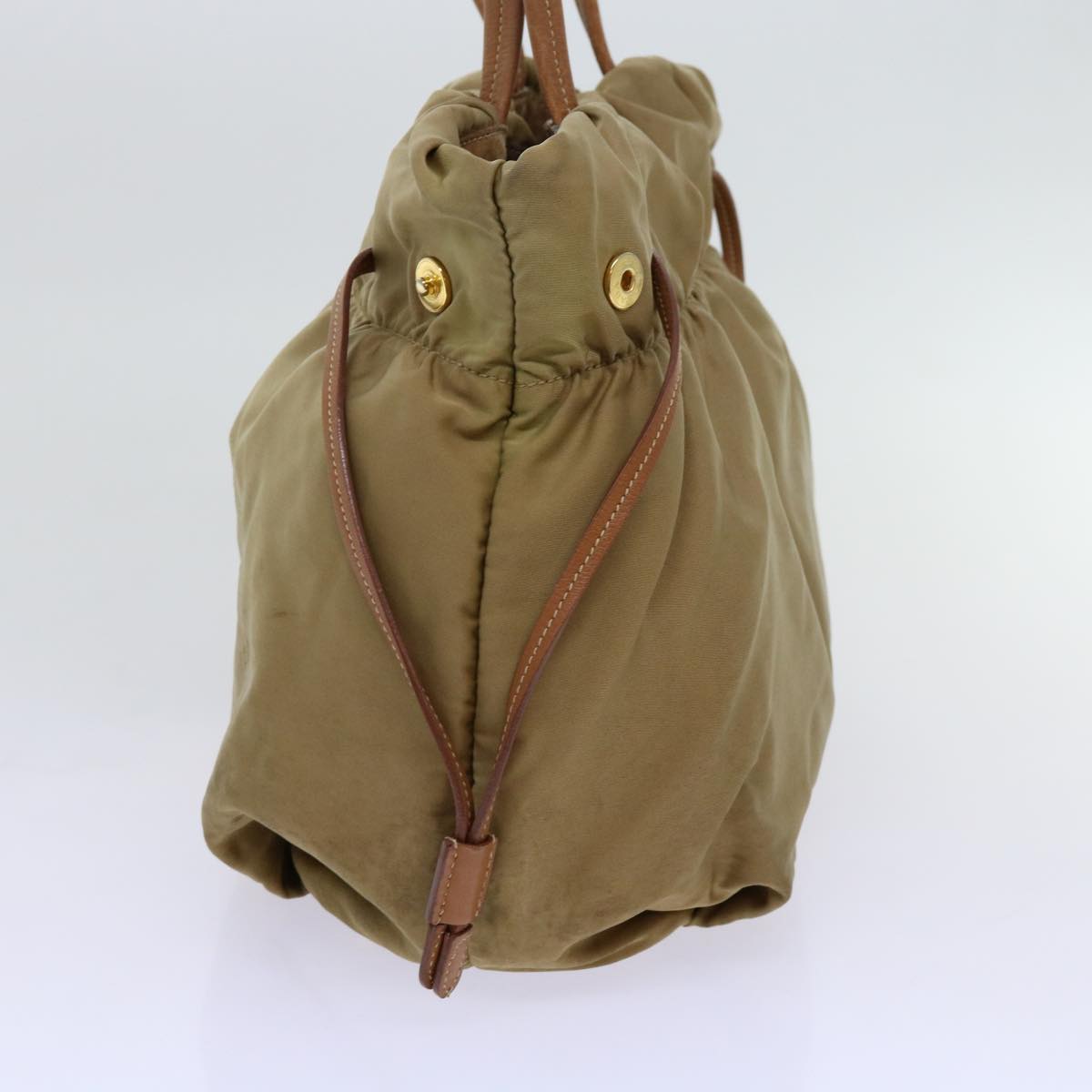 PRADA Tote Bag Nylon Beige 69649