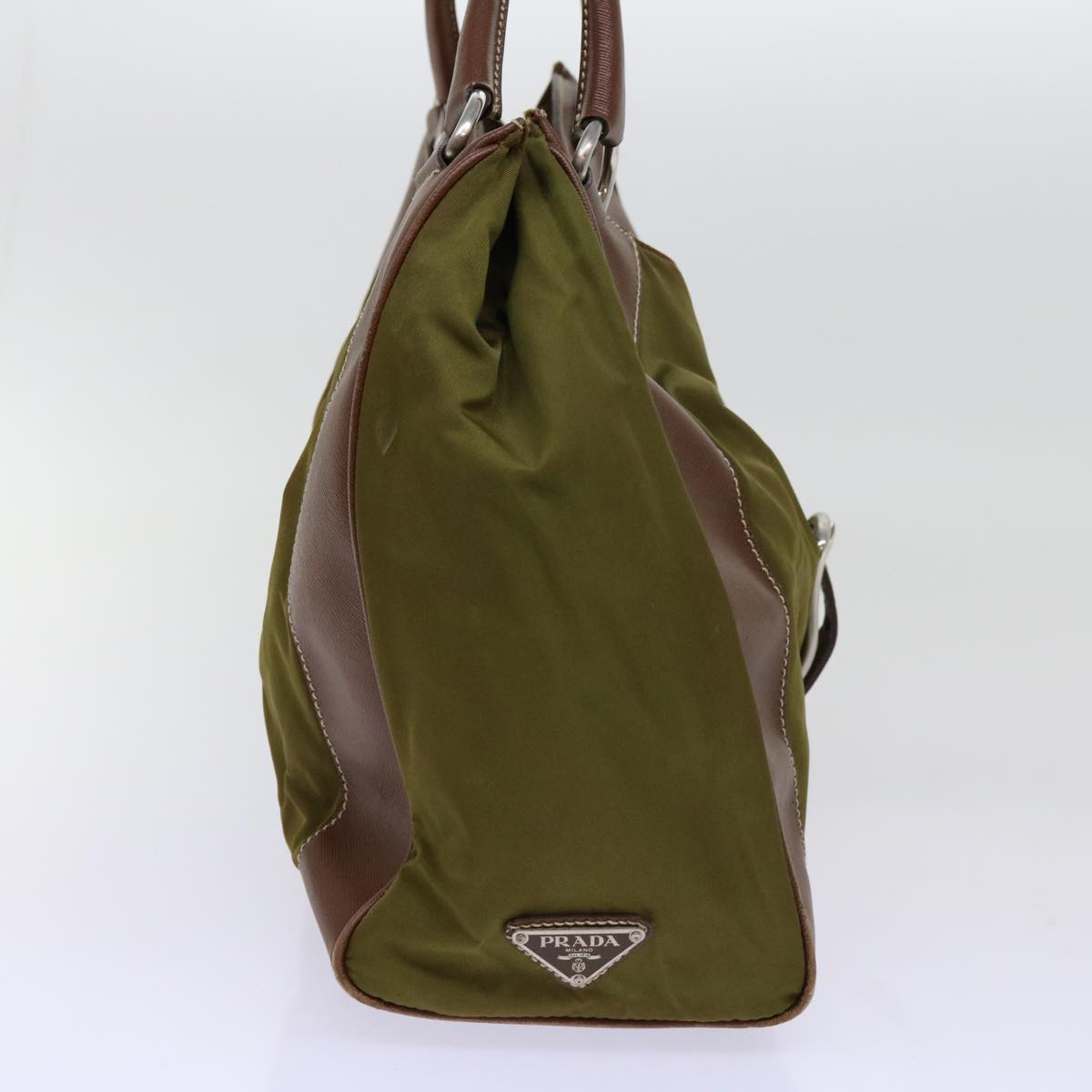PRADA Tote Bag Nylon Khaki 69650